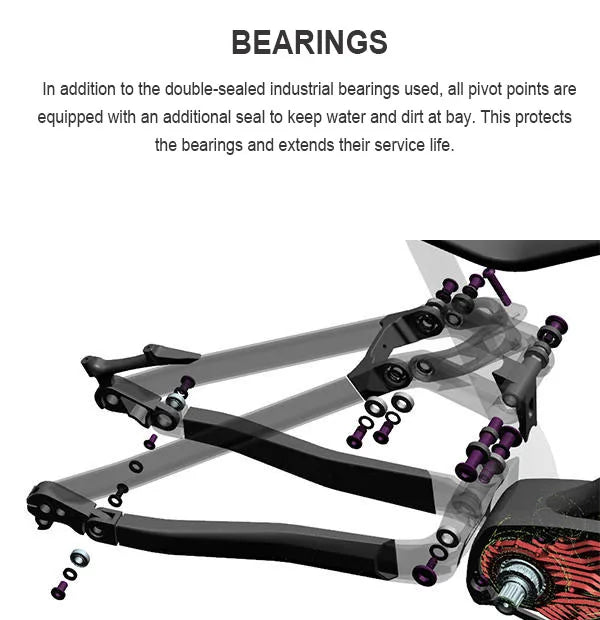 29inch high-end all-terrain electric mountain bike slow down soft tail dual shock emtb 12speed bafang mid motor off-road ebike