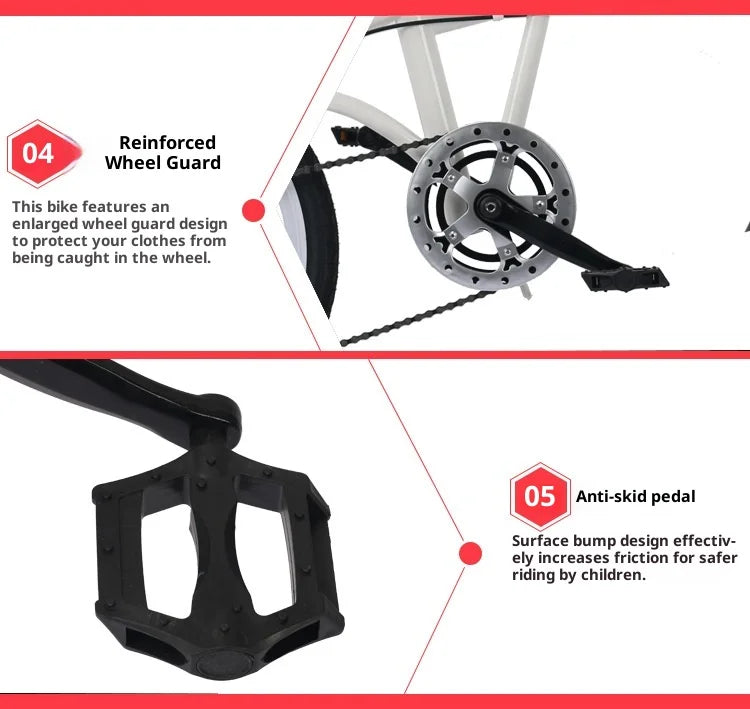 20 Inch Folding Bike Foldable 7 Speed Compact Portable Urban Commuter Bicycle Gift Road Adult Women Trifold Fixed Complete