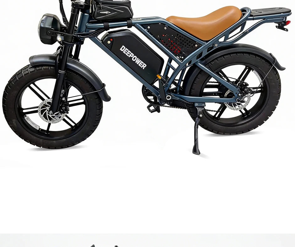 QS7 electric bicycle 1500W brushless motor 60Ah performance E-bike battery single rider off-road motorcycle performance