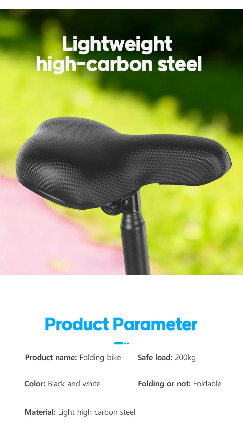 Adult Male And Female Off-Road Racing Bike Folding Mountain Bike Teen Student Moped for Sports Fitness And Adventure