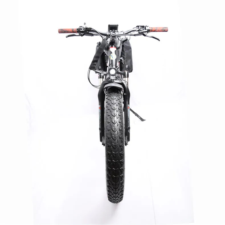 26inch Fat Tire e-Bike﻿﻿ 48v1500w High power rear drive motor 50ah Dual lithium battery long range Mobility aid snow tyre e-bike