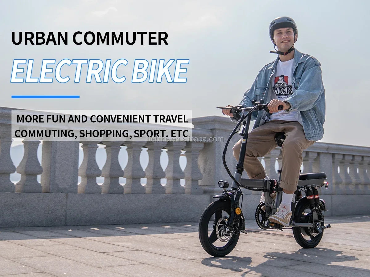 E-bike, multiple configuration options 400W motor 48V 30AH capacity, worry-free, safe and comfortable electric bicycle