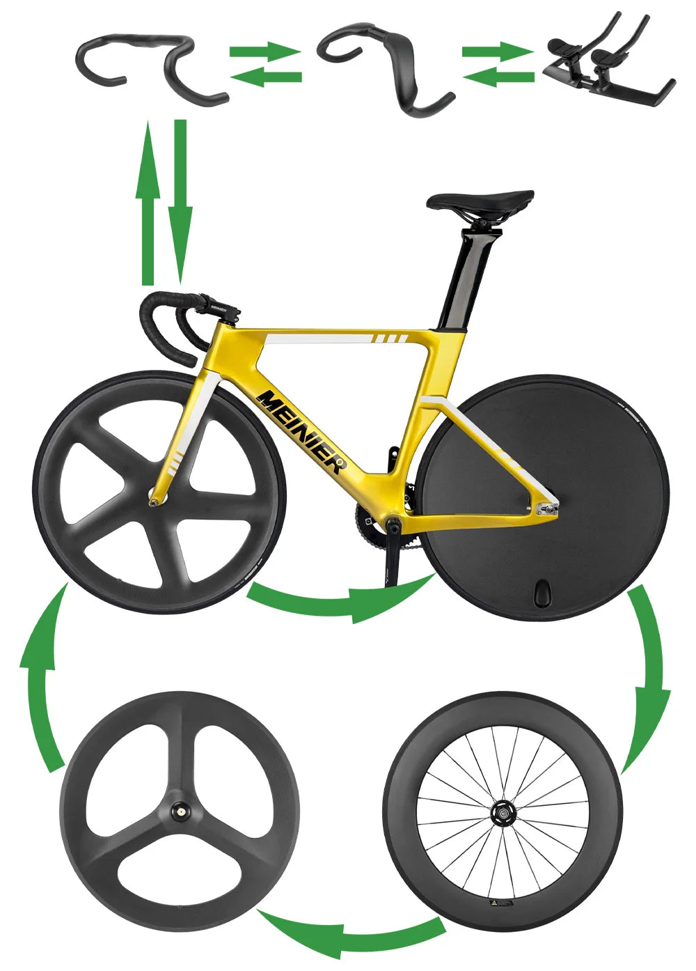 carbon Track Bikes carbon track wheels 88mm 700C carbon fixid Track Sprint Bike wholesale