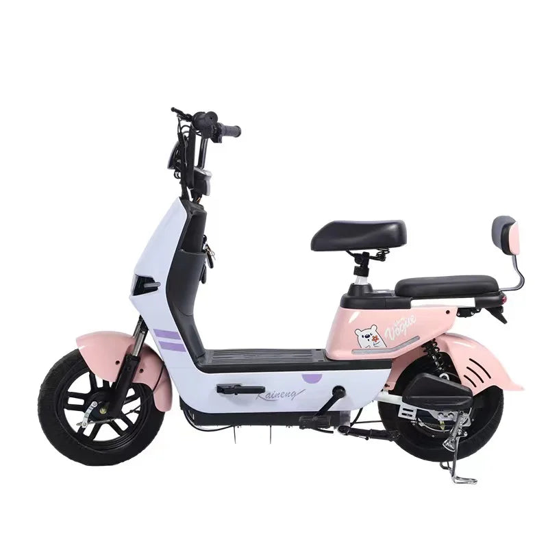 Electric Scooter for Adults Teens Commuting Ebike with Rear Passenger Seat 550W Motor 48V 20Ah Battery Electric Motorcycle
