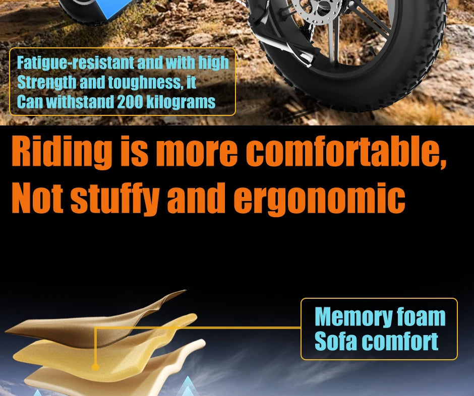 QS7 electric bicycle 1500W brushless motor 60Ah performance E-bike battery single rider off-road motorcycle performance