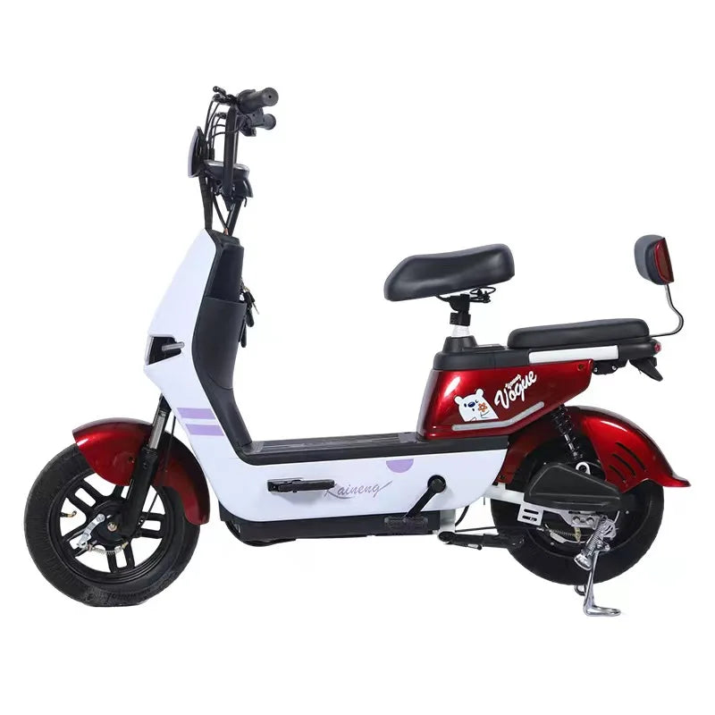 Electric Scooter for Adults Teens Commuting Ebike with Rear Passenger Seat 550W Motor 48V 20Ah Battery Electric Motorcycle