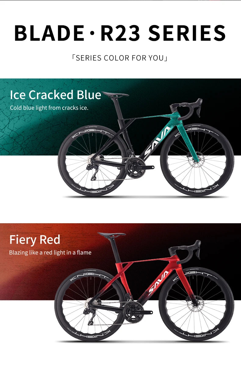 SAVA SLR7 High-End Full Carbon Fiber Road Bike with SHIMAN0 7170 DI2 Kit Competition-Class Road Bike Race Bike