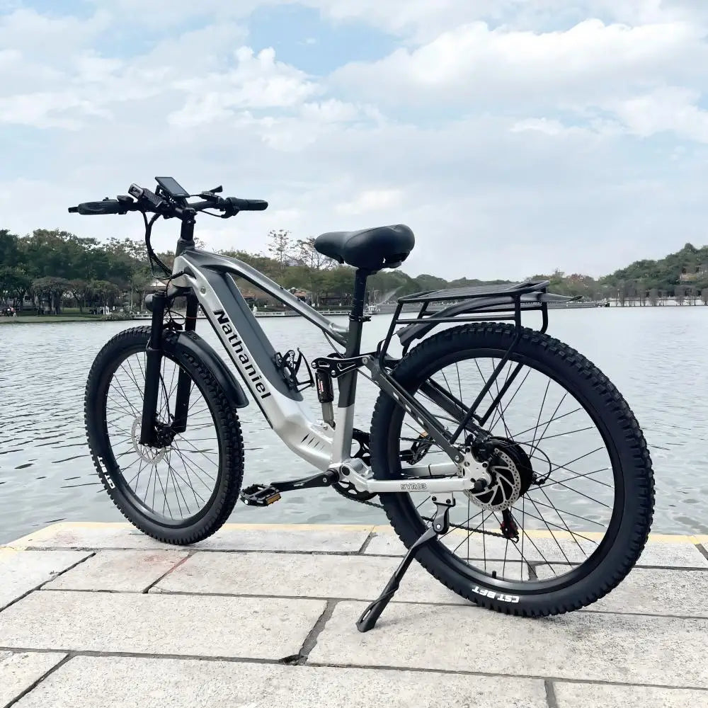 Nathaniel E-Bike,1000W Brushless Motor,27.5"Adult E-Mountain Bike,45Ah large capacity batteries,7 speed,45KM/H,Outdoor Trip Bike
