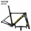 New Model T47 FASTERWAY Freedom Frameset Carbon Bike Road Frame with Fork Seatpost Clamp Headset Handlebar 32C Disc Brake