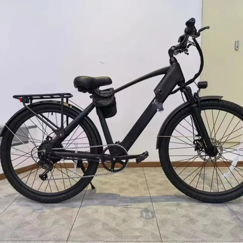26-inch electric bicycle with built-in 750Wmotor, 48V10.4AH battery,time-saving and labor-saving E-bike for urban transportation
