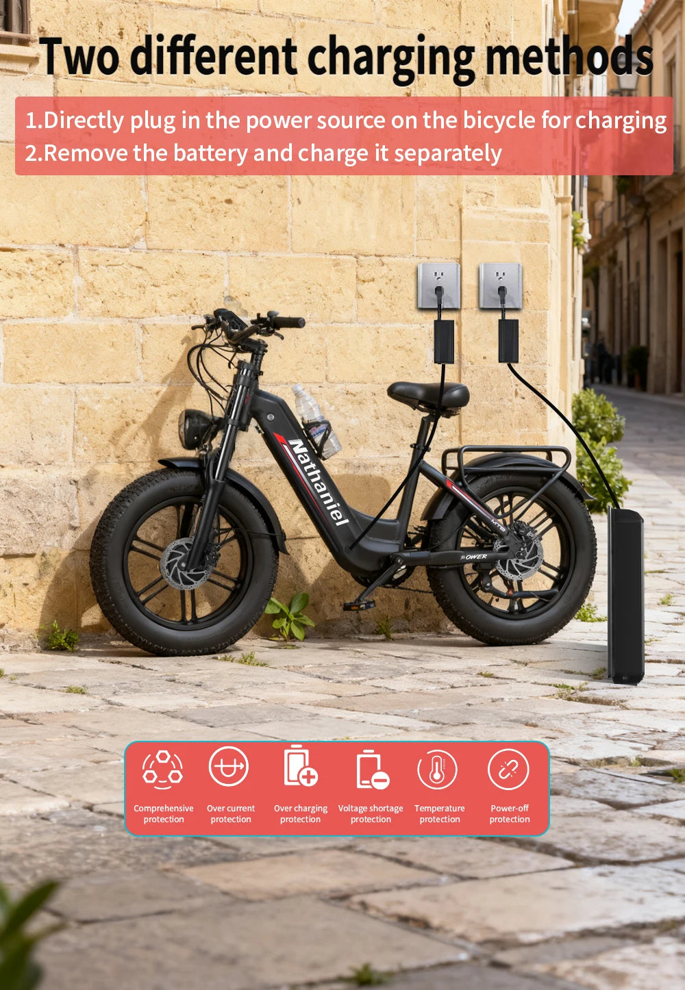 Dual Drive Integrated Wheel E-Bike 2000W 20x4.0 Tire 48V20AH for Urban Commuting & Off-Road Snow/Sand