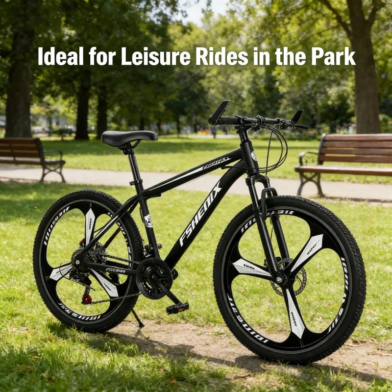 Mountain Bike 24 26 Inch 21 Speed Adult Bicycle Men Women Commuter Road Bike Shock Absorber Cycling Sports Outdoor Fitness Trave