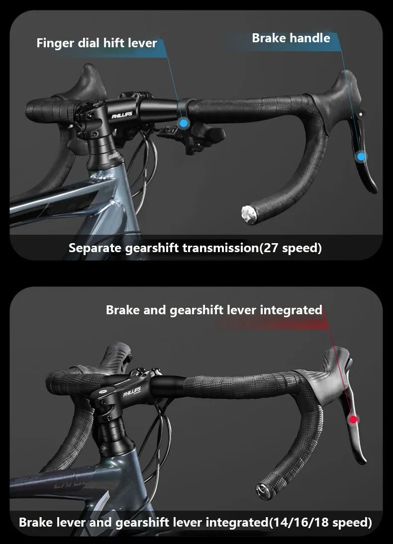 .700C Racing Road Bike,14/16/18 Speed,  Aluminum Alloy Road Bicycle  Gravel Bicycle for Men Women