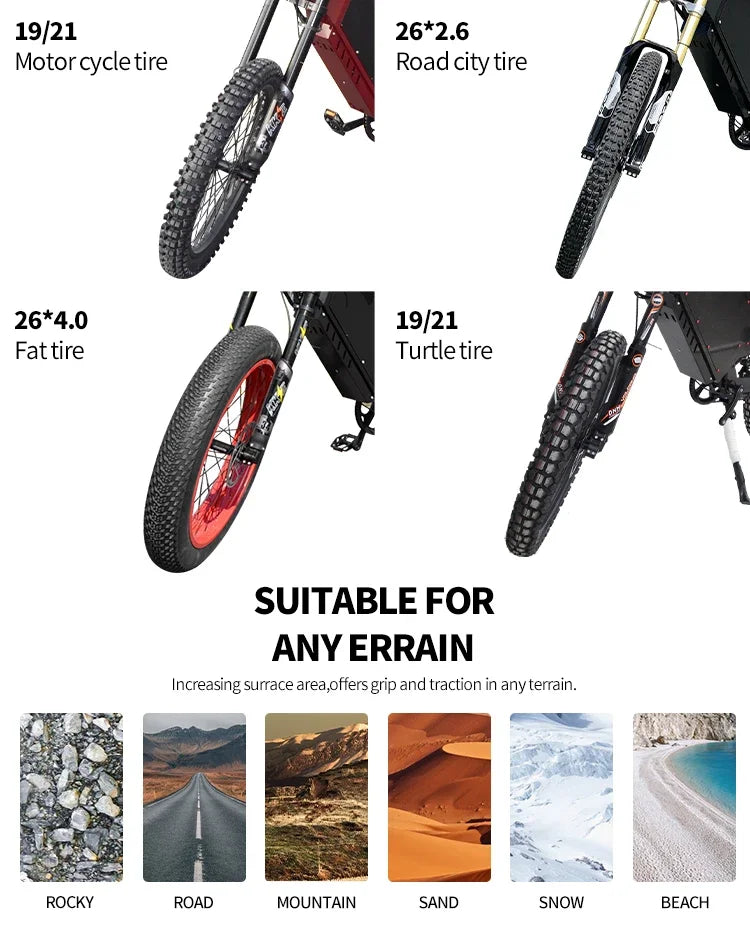 Newest Electric Bike 72v  8000W Enduro Ebike Hottest in 2023 with Samsng Cells 100km/h High Speed Electric Bike