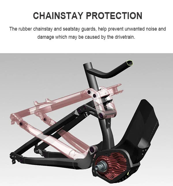 29inch high-end all-terrain electric mountain bike slow down soft tail dual shock emtb 12speed bafang mid motor off-road ebike