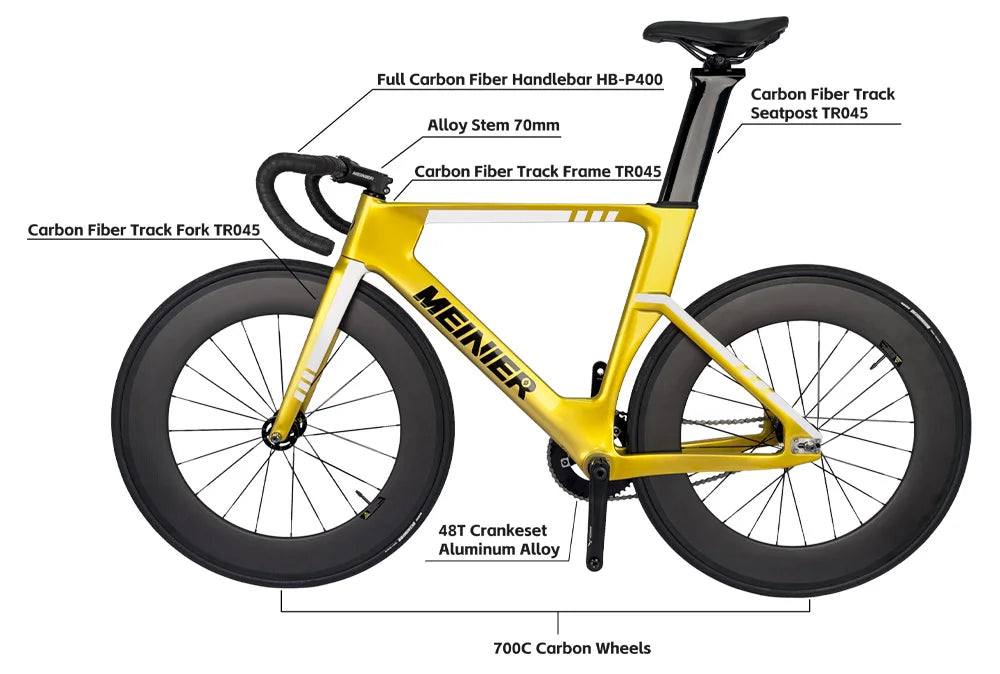 carbon Track Bikes carbon track wheels 88mm 700C carbon fixid Track Sprint Bike wholesale