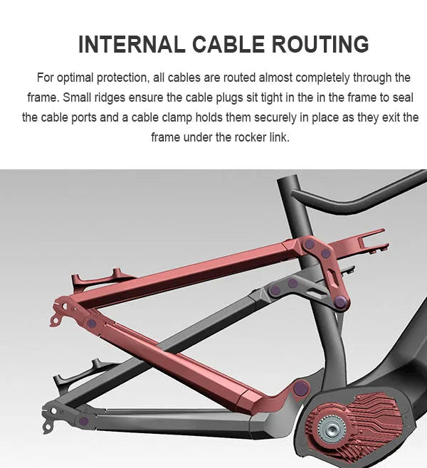 29inch high-end all-terrain electric mountain bike slow down soft tail dual shock emtb 12speed bafang mid motor off-road ebike