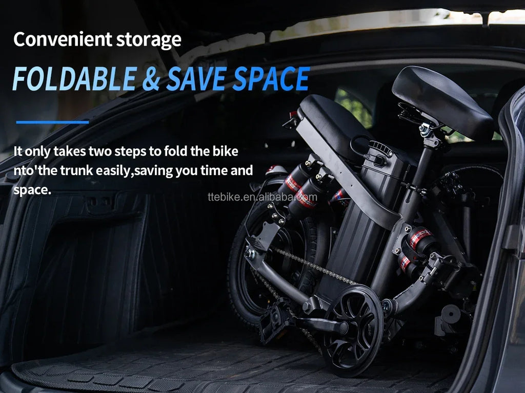 E-bike, multiple configuration options 400W motor 48V 30AH capacity, worry-free, safe and comfortable electric bicycle