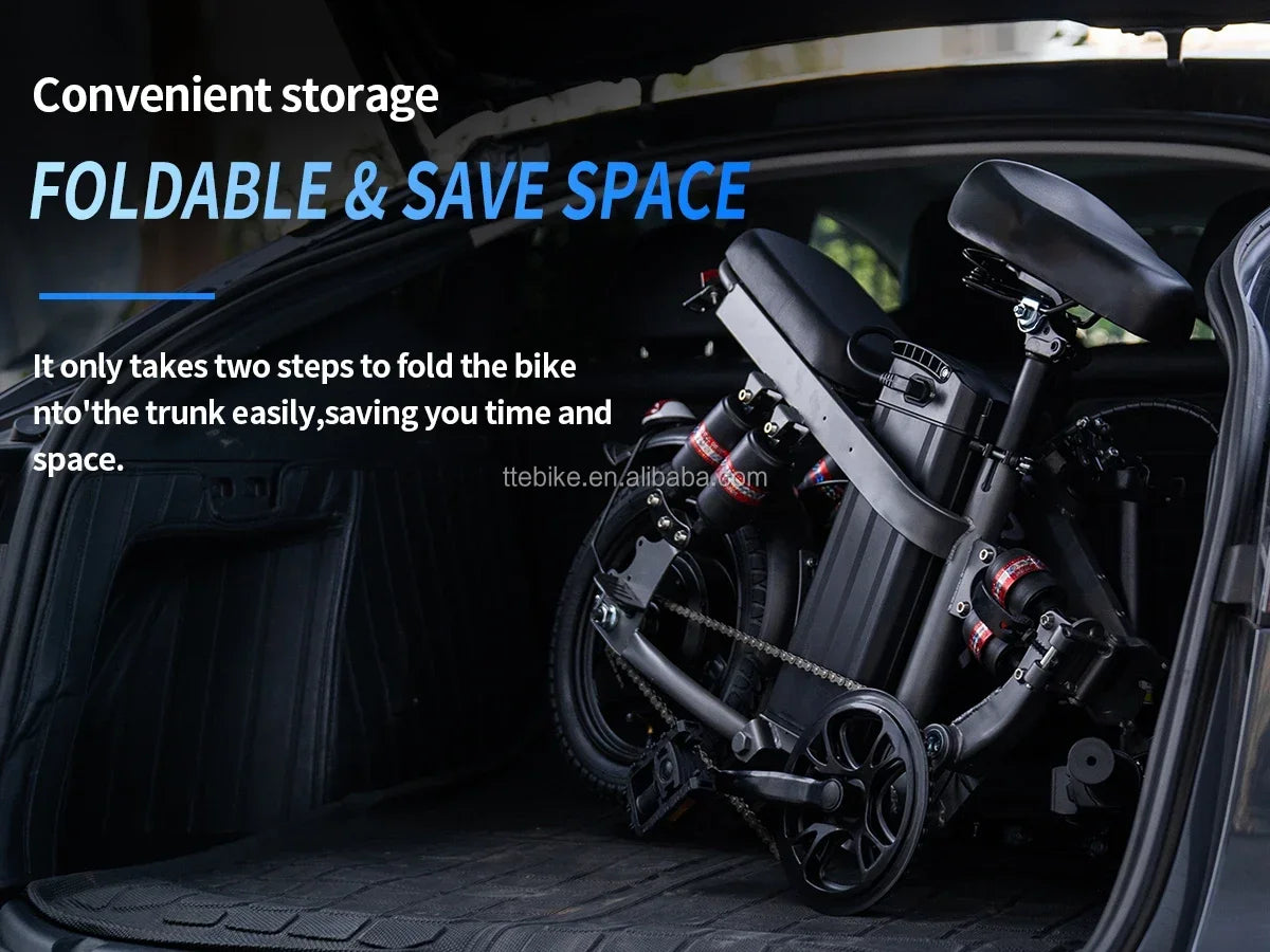 E-bike, multiple configuration options 400W motor 48V 30AH capacity, worry-free, safe and comfortable electric bicycle