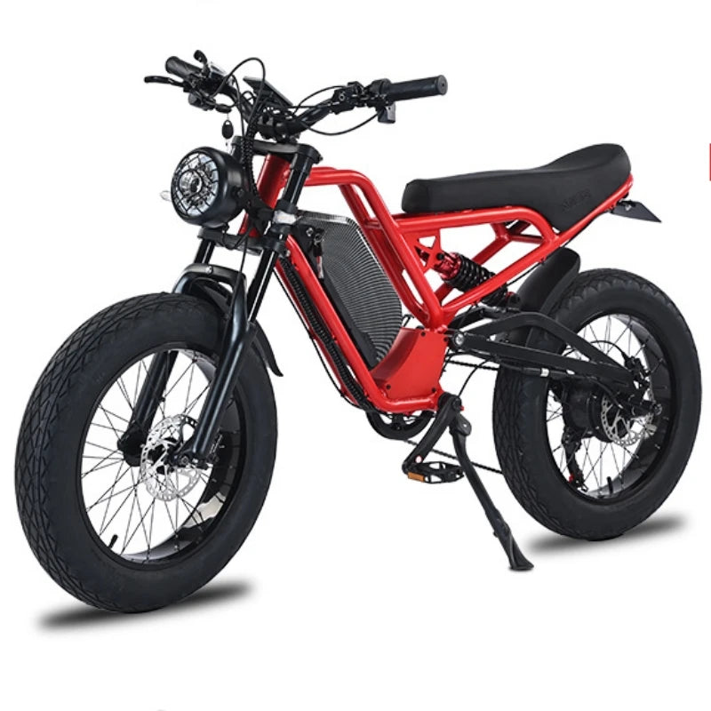 Electric Bike Fatbike 45km/h Aluminum Alloy Bicycle Fat Tire E-bike Urban Adult 750w 20inch 48V Fast Charge E-bike