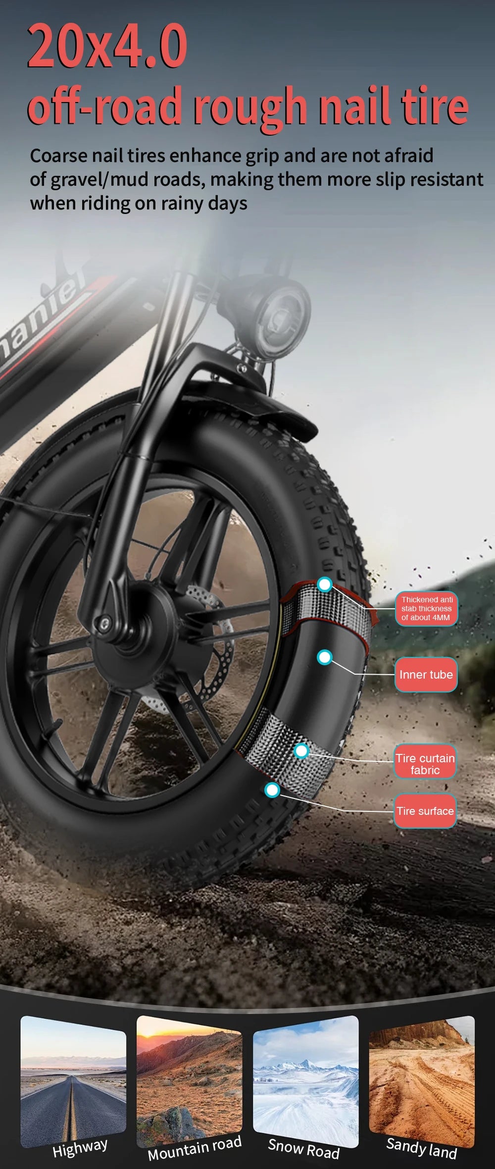 Nathaniel SYR08 2000W Dual Motor E-Bike,20*4.0 Fat Tire,20AH Detachable battery,Speed 50+,Daily commuting, Adult Electric Bike