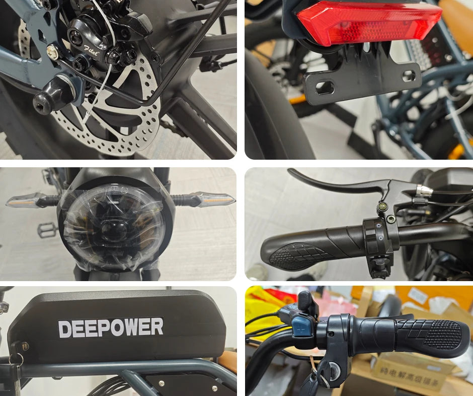 QS7 electric bicycle 1500W brushless motor 60Ah performance E-bike battery single rider off-road motorcycle performance