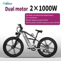 Nathaniel SYR09 Electric Bike 2000W Dual Motor,26*4.0 Fat Tire Integrated Wheel,48V20Ah,55KM/H,All-Terrain Outdoor Sports E-bike
