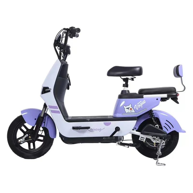 Electric Scooter for Adults Teens Commuting Ebike with Rear Passenger Seat 550W Motor 48V 20Ah Battery Electric Motorcycle